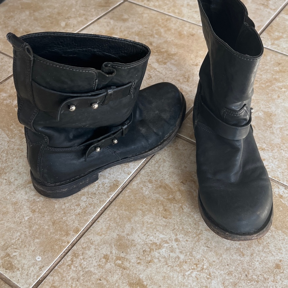 Rag and Bone black Leather Boots